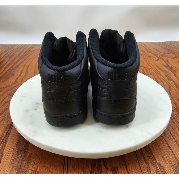 Nike 
Court Version Mid NN Basketball Sneakers in Triple Black